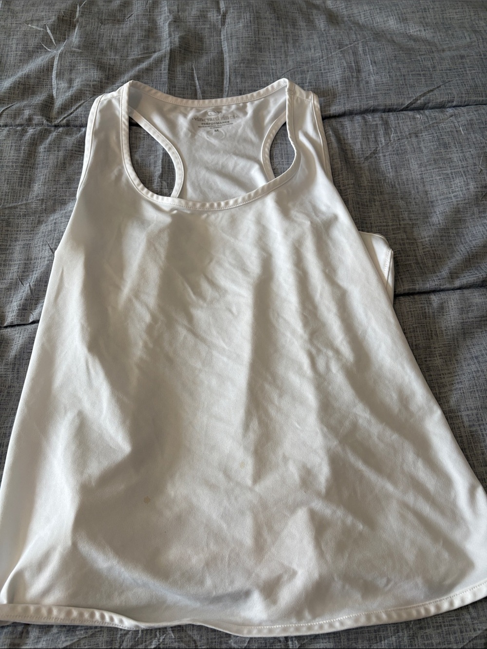 Vineyard Vines White Racerback Athletic Tank